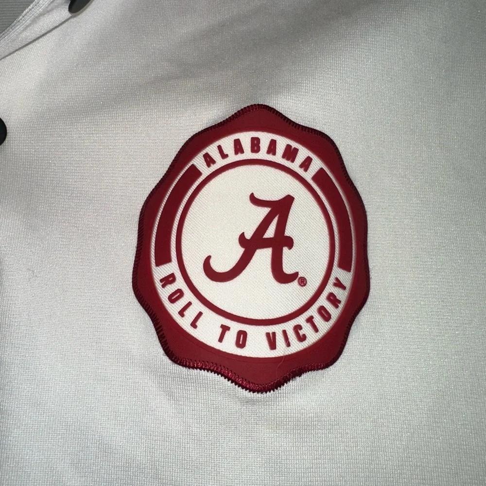 Men's Nike Cream Alabama‎ Crimson Tide Rivalry Performance Polo small